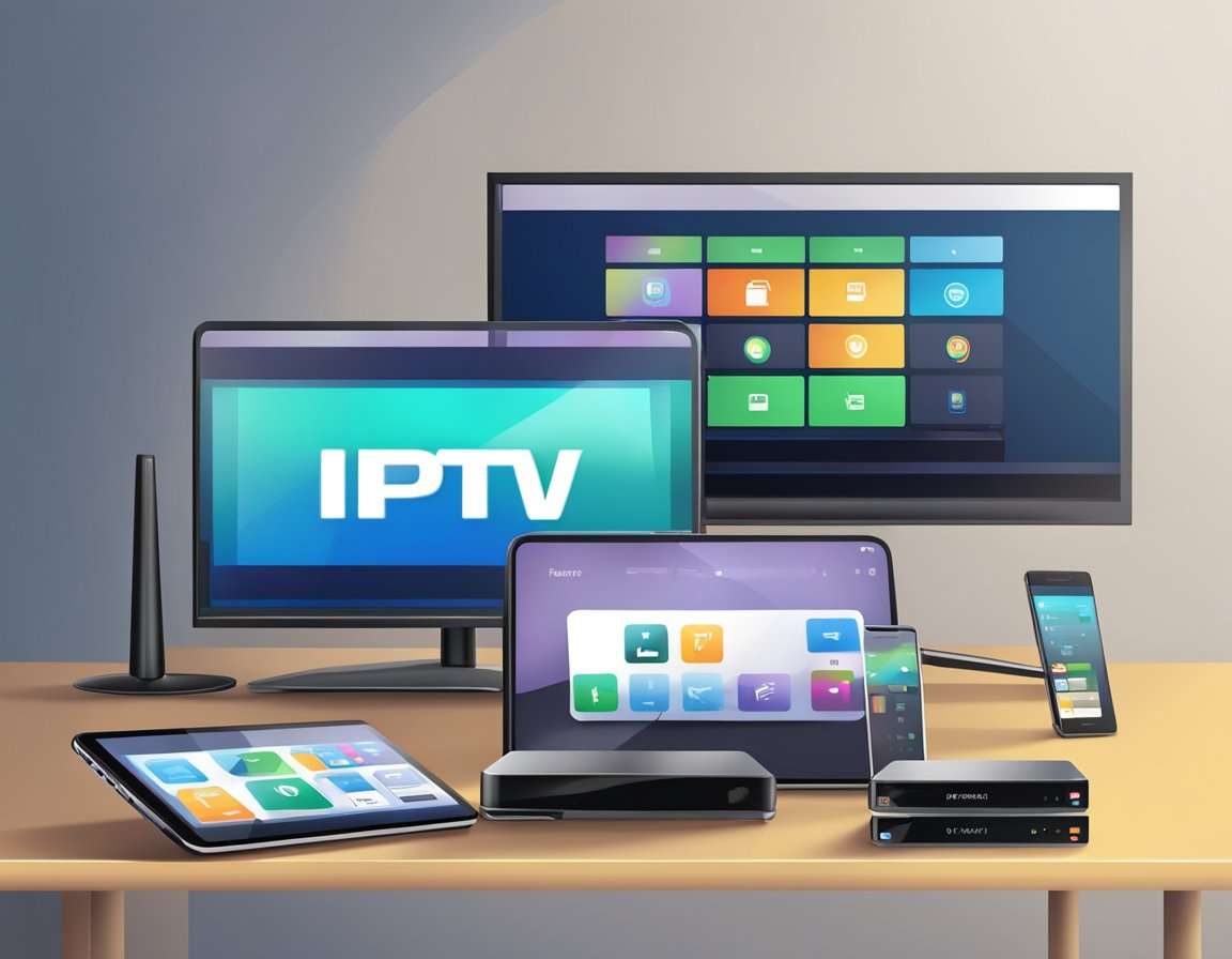 several kinds of tech gadgets displaying IPTV. Is IPTV dangerous?