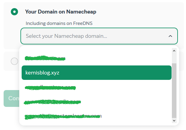 connect a domain to wordpress on easywp