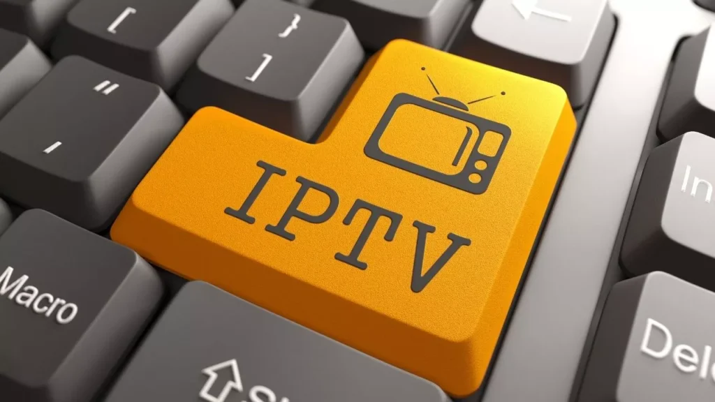 IPTV icon on a computer's key