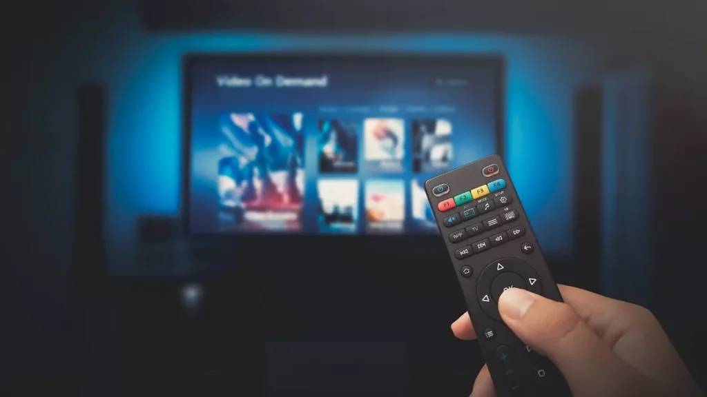Remote control used on VOD content
